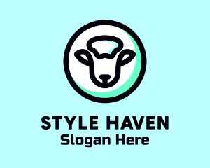 Farming - Sheep Farm Animal logo design