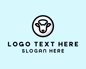 Animal - Livestock Sheep Animal logo design