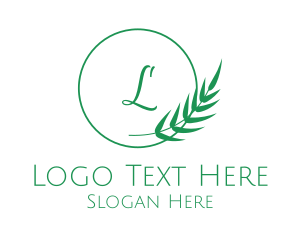 Cancun - Natural Leaf Spa logo design