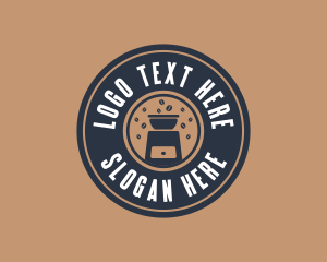 Coffee Bean - Coffee Mixer Cafe logo design