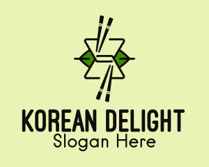 Korean - Asian Food Takeout logo design