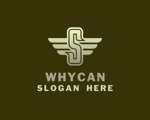 Military Winged Letter S Logo