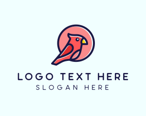 Veterinarian - Wildlife Cardinal Bird logo design