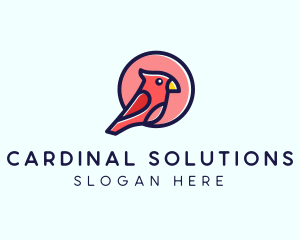 Wildlife Cardinal Bird logo design