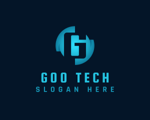 Digital Tech Letter G logo design