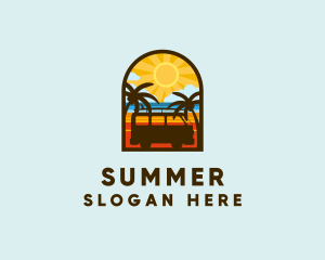 Summer Van Badge logo design