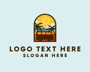 Volkswagen - Summer Van Badge logo design