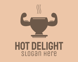 Strong Hot Drink logo design