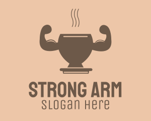 Strong Hot Drink logo design