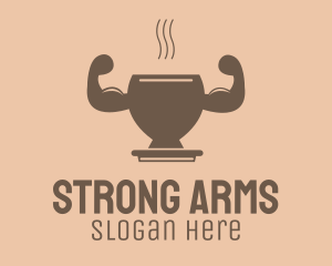 Strong Hot Drink logo design