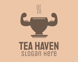 Strong Hot Drink logo design