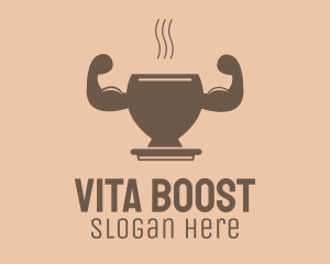Vitamins - Strong Hot Drink logo design