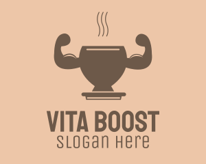 Strong Hot Drink logo design