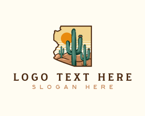 Saguaro Cactus - Arizona State Saguaro Cactus logo design