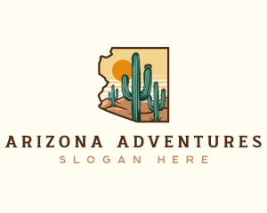 Arizona - Arizona State Saguaro Cactus logo design