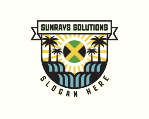 Reggae Caribbean Jamaica logo design