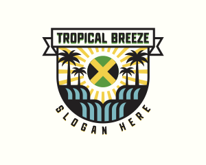 Reggae Caribbean Jamaica logo design