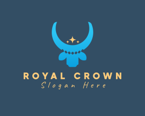 Royal Cow Sparkle logo design