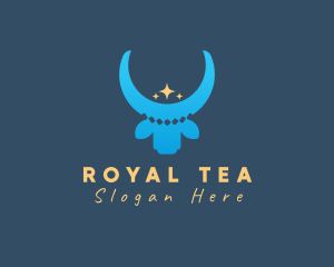 Royal Cow Sparkle logo design