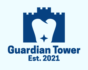 Castle Tower Tooth logo design