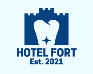 Castle Tower Tooth logo design