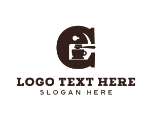 Coffee Maker Letter C Logo