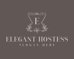 Elegant Floral Salon logo design