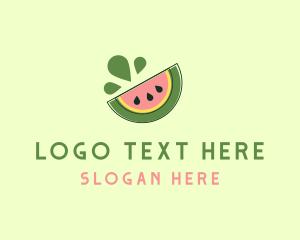Organic - Juicy Fruit Watermelon logo design