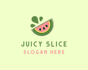 Juicy Fruit Watermelon logo design