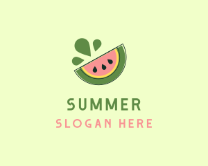 Juicy Fruit Watermelon logo design