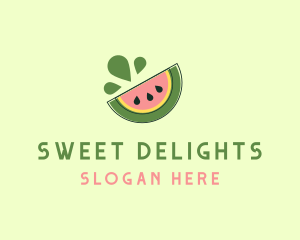 Juicy Fruit Watermelon logo design