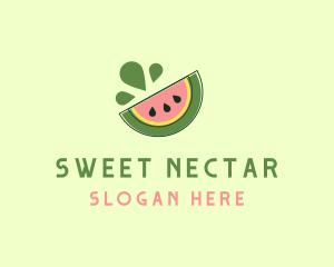 Juicy Fruit Watermelon logo design