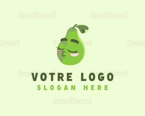 Avocado Farm Fruit Vegetarian Logo