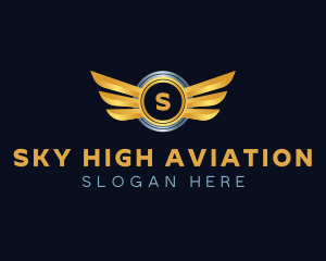 Aviation Wings Automotive logo design