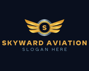 Aviation Wings Automotive logo design