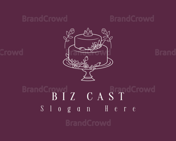 Princess Floral Cake Logo