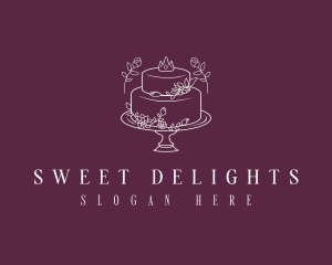 Princess Floral Cake logo design