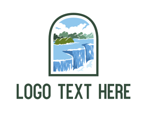 Nation - Niagara Falls Arch logo design