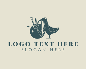 Alteration - Bird Yarn Knitting logo design