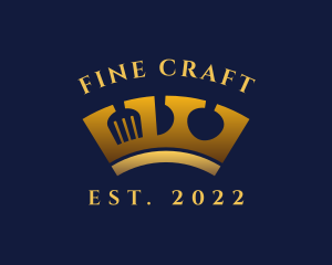 Royal Utensil Crown logo design