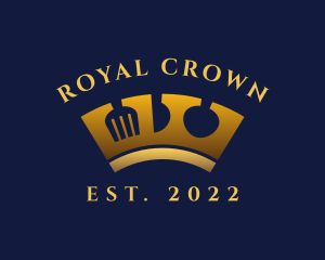 Royal Utensil Crown logo design