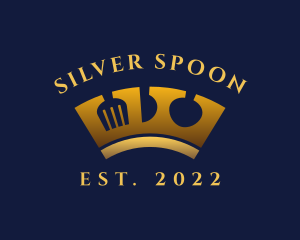 Royal Utensil Crown logo design