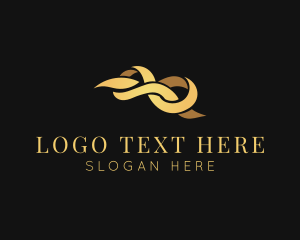 Elegant Infinity Ribbon Logo