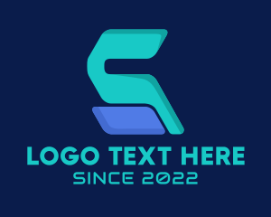 Digital Cyber Tech Letter S  Logo