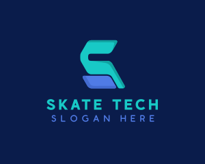 Digital Cyber Tech Letter S  logo design