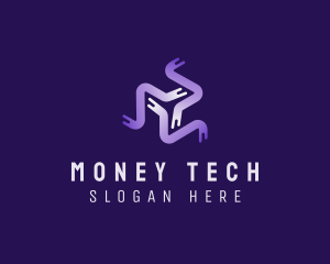 Fintech - Digital Fintech Motion logo design