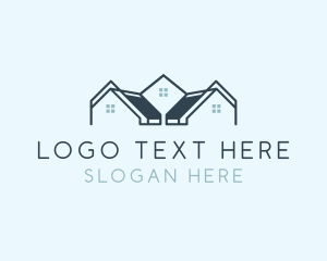 Roof - Home Roofing Contractor logo design