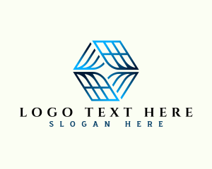 Roof - Abstract Cube Roofing logo design