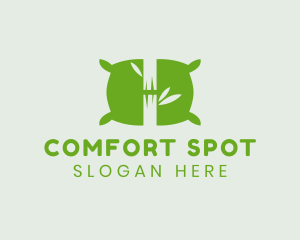 Green Bamboo Pillow logo design