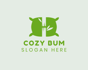 Green Bamboo Pillow logo design